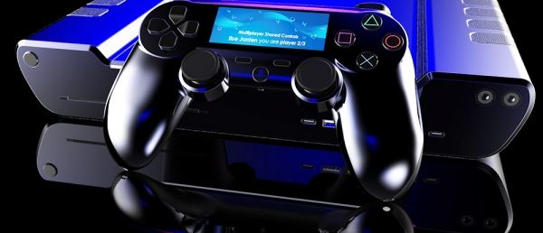  На картинках показали, как может выглядеть геймпад для PS5 с сенсорным экраном 