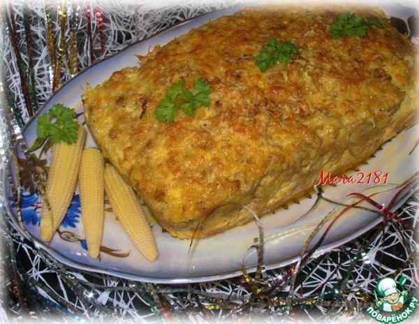 Мясная запеканка с молодыми початками