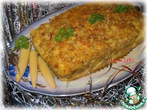 Мясная запеканка с молодыми початками